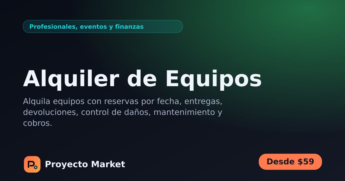 Alquiler de Equipos
