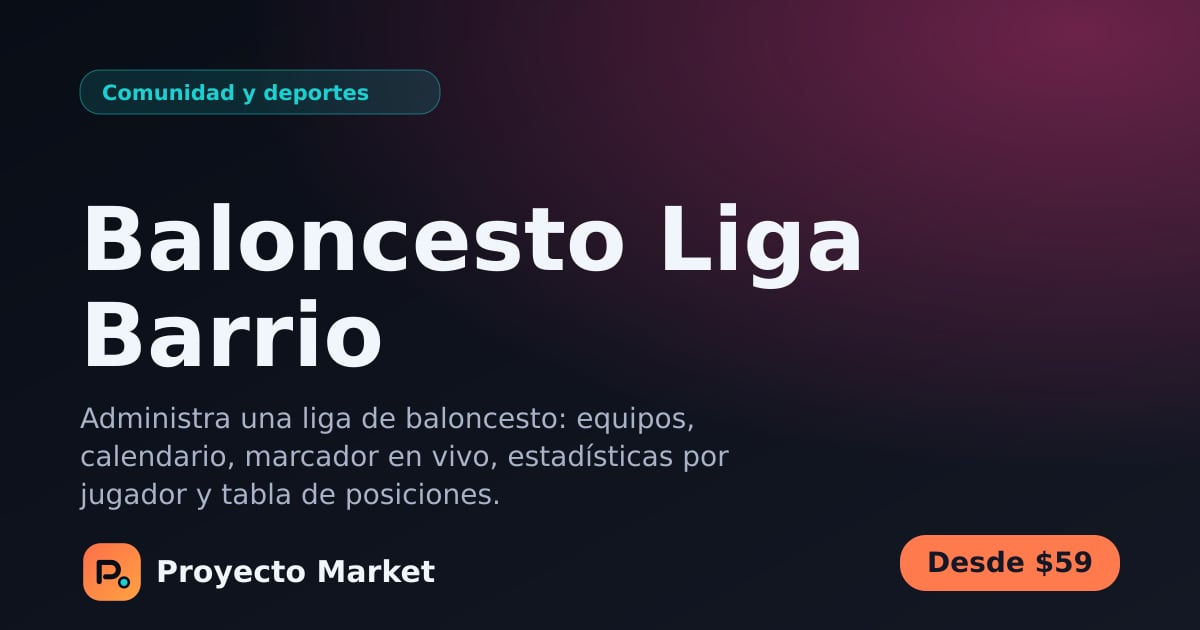 Baloncesto Liga Barrio