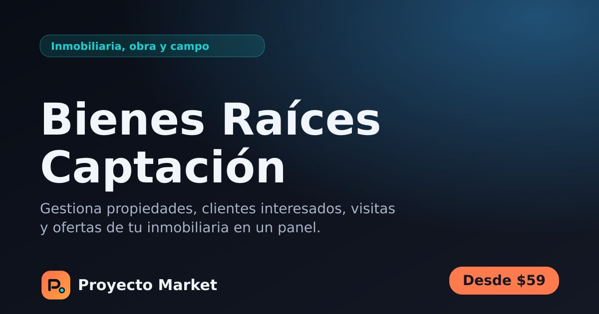Bienes Raíces Captación