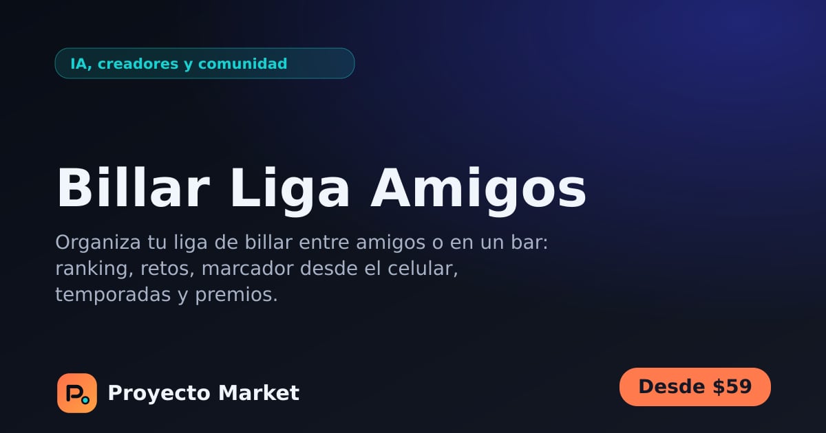 Billar Liga Amigos