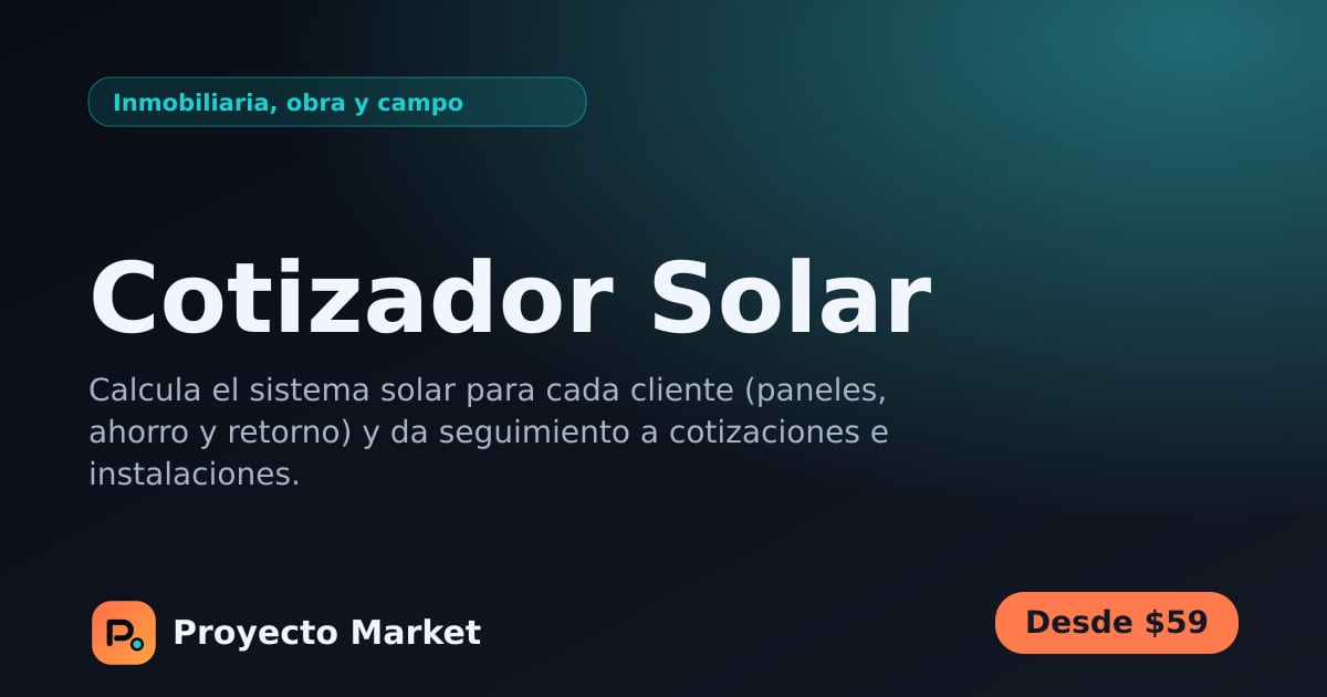 Cotizador Solar