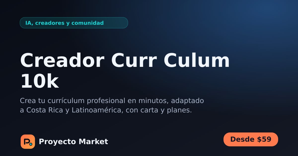 Creador Curr Culum 10k