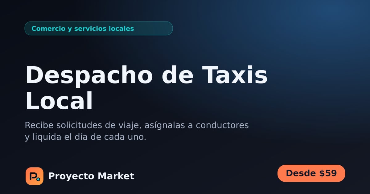 Despacho de Taxis Local
