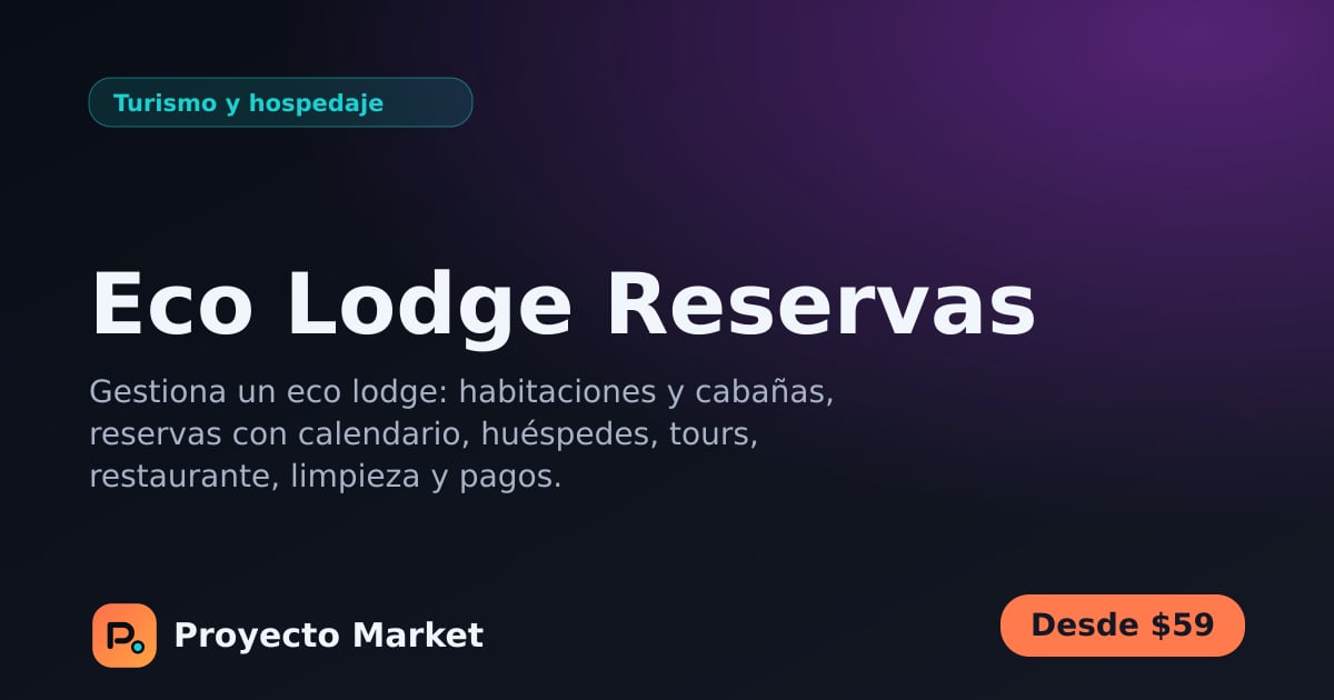 Eco Lodge Reservas