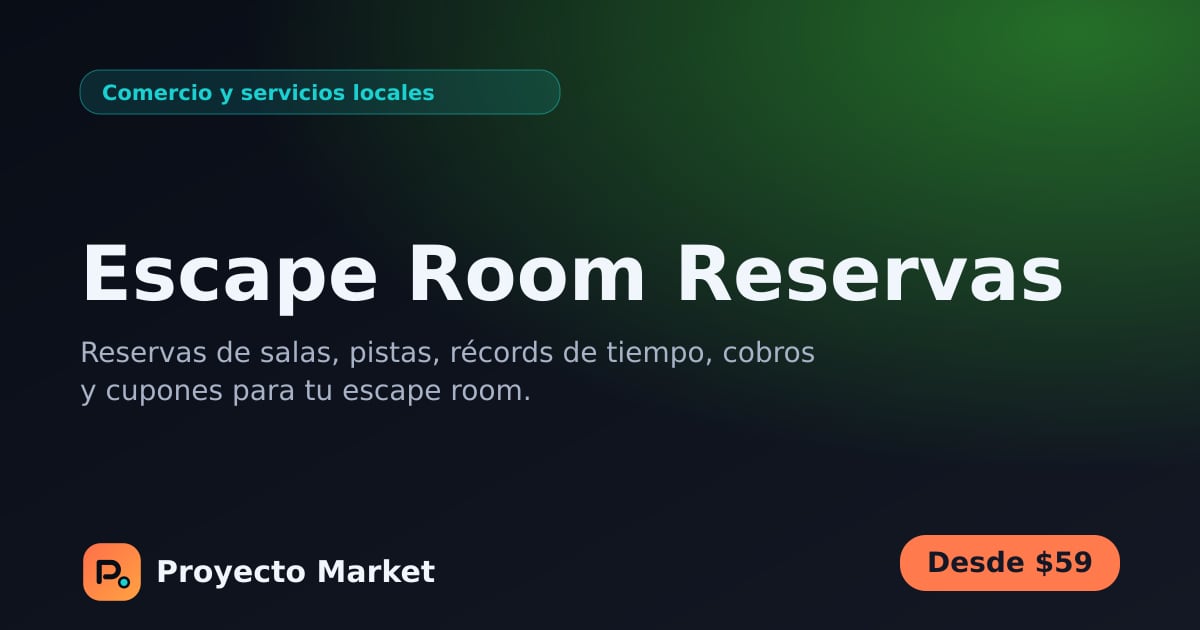Escape Room Reservas