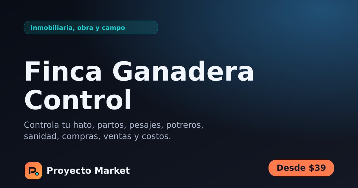 Finca Ganadera Control
