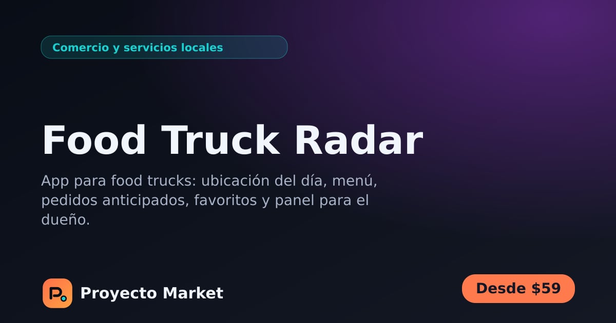 Food Truck Radar
