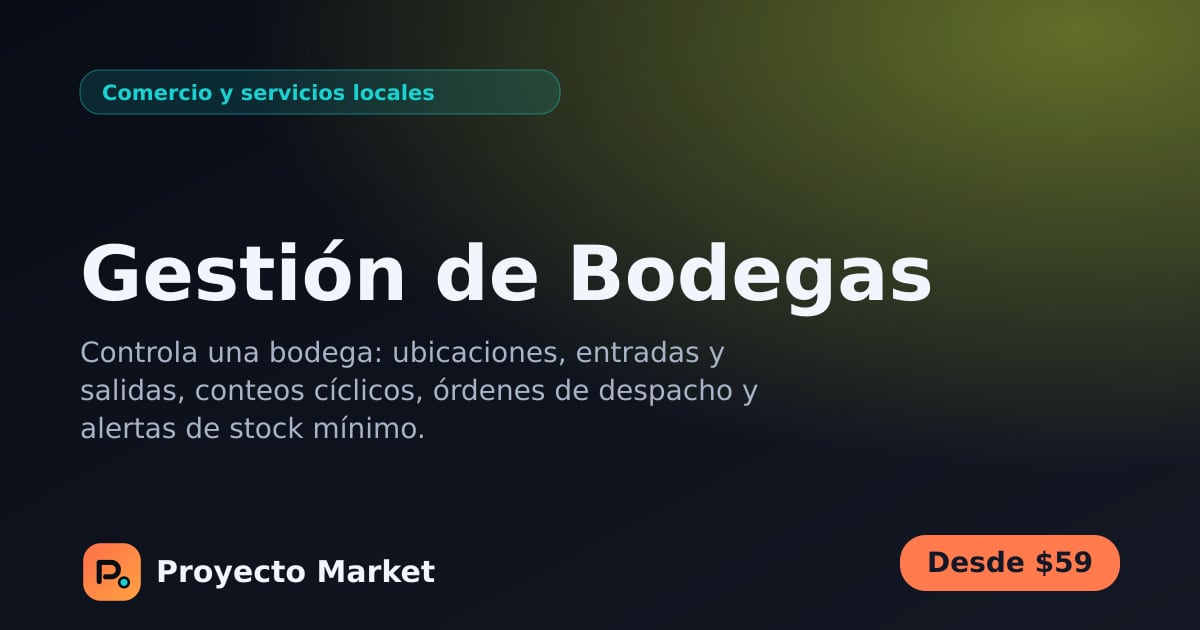 Gestión de Bodegas
