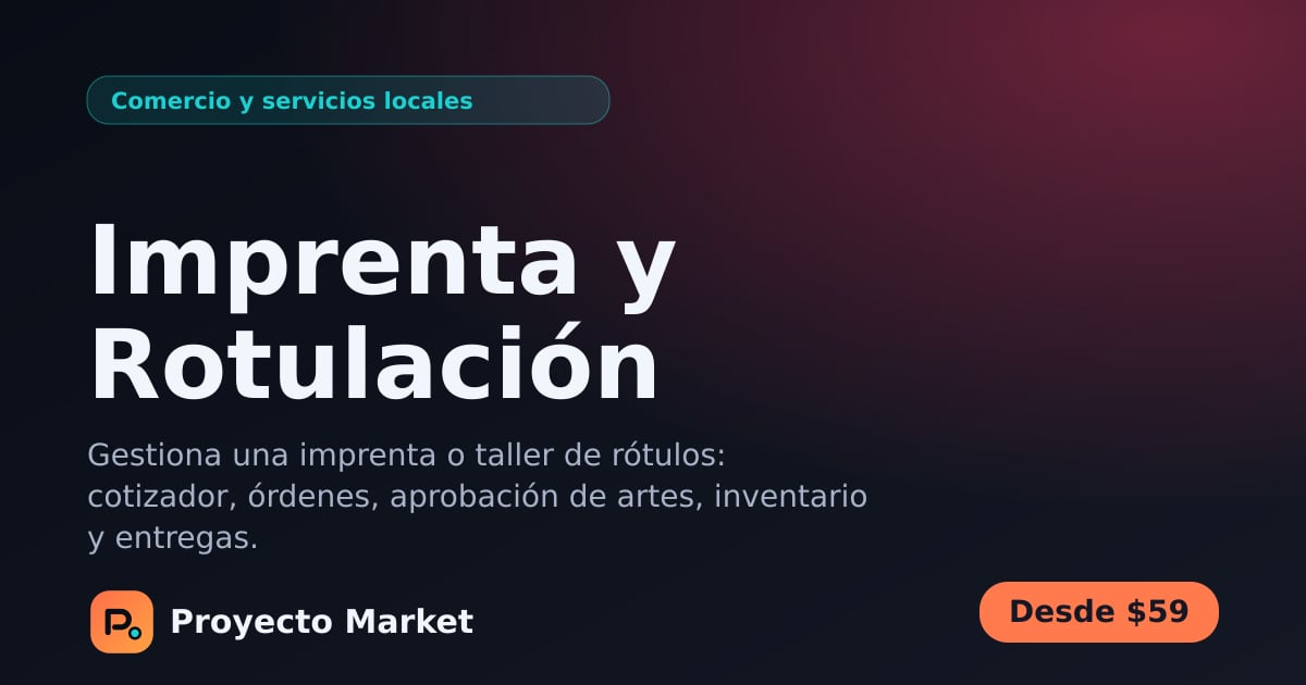 Imprenta y Rotulación