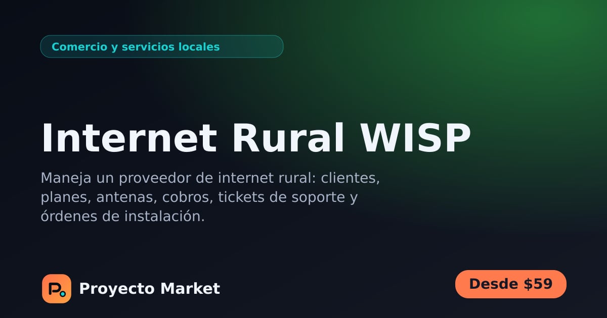 Internet Rural WISP