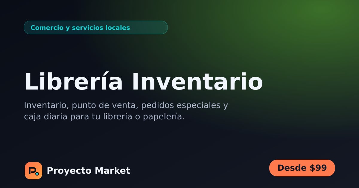 Librería Inventario