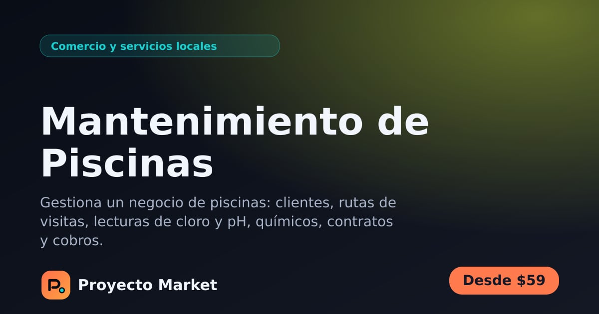 Mantenimiento de Piscinas