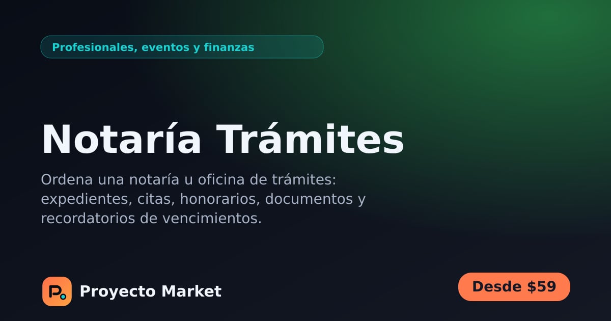 Notaría Trámites