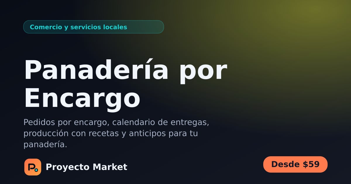 Panadería por Encargo