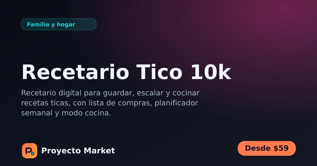 Recetario Tico 10k