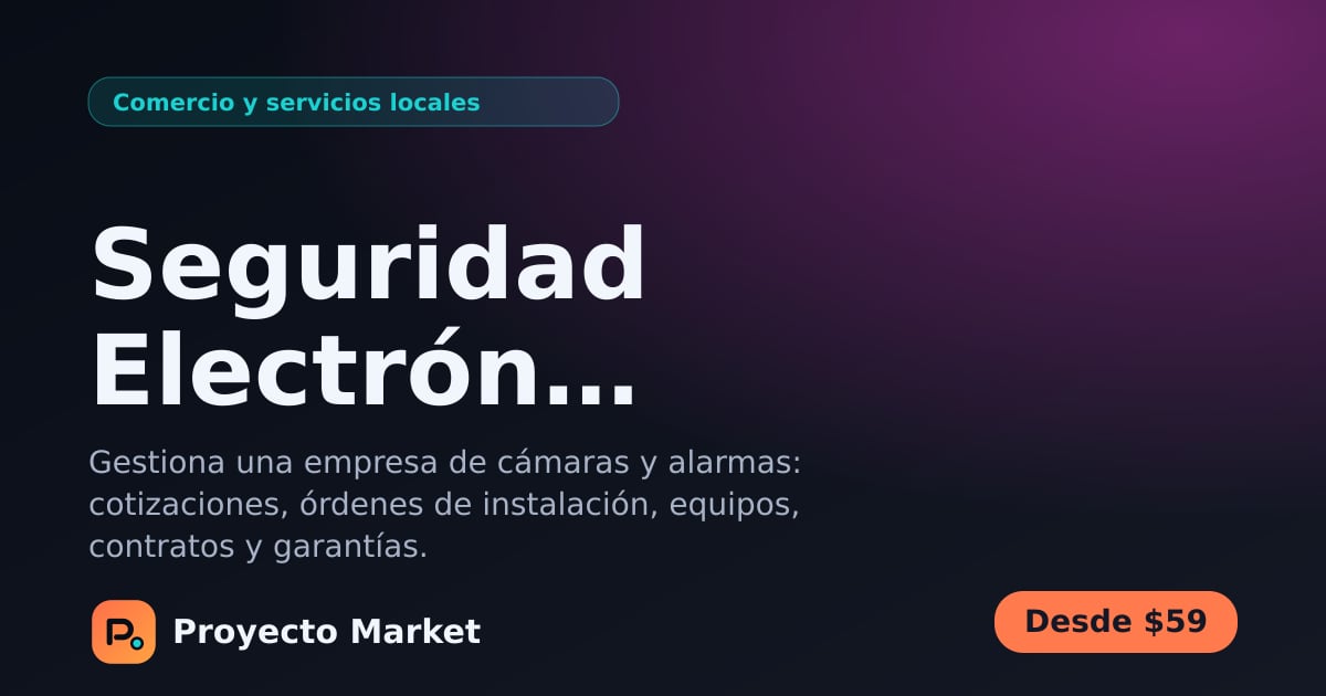 Seguridad Electrónica Instalaciones