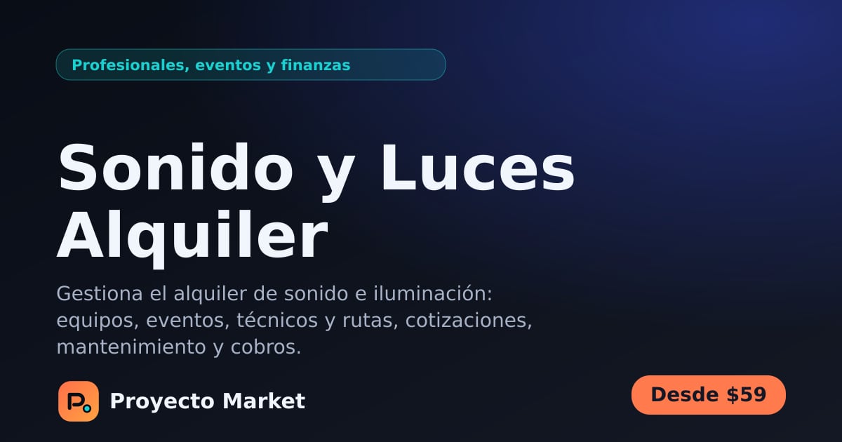 Sonido y Luces Alquiler