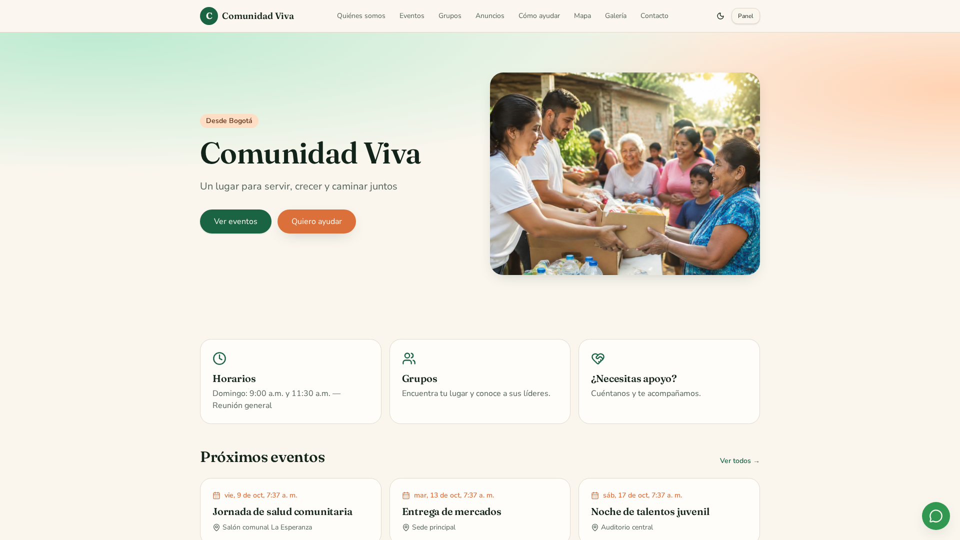 Comunidad Viva Platform