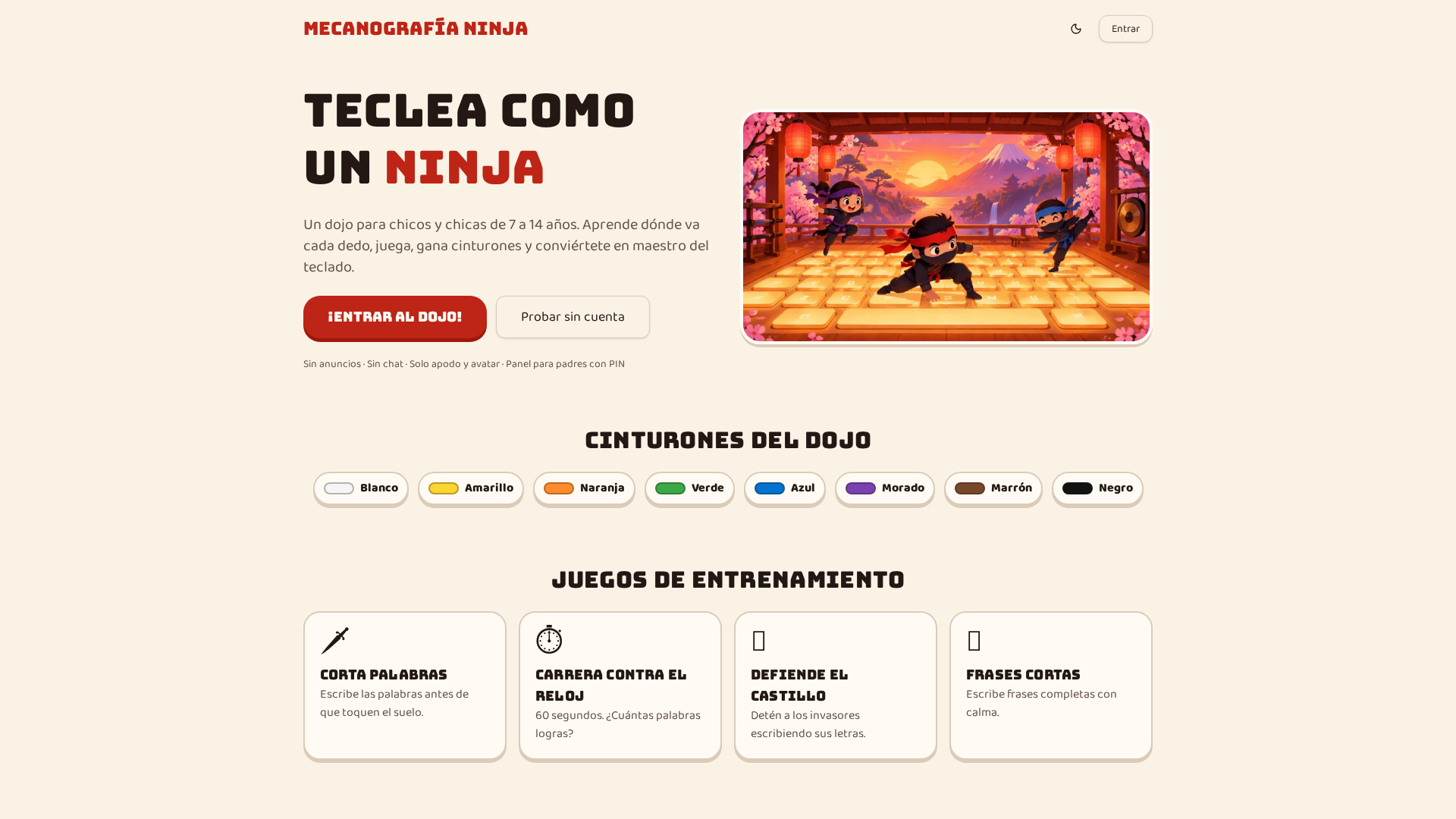 Ninja Typing Dojo